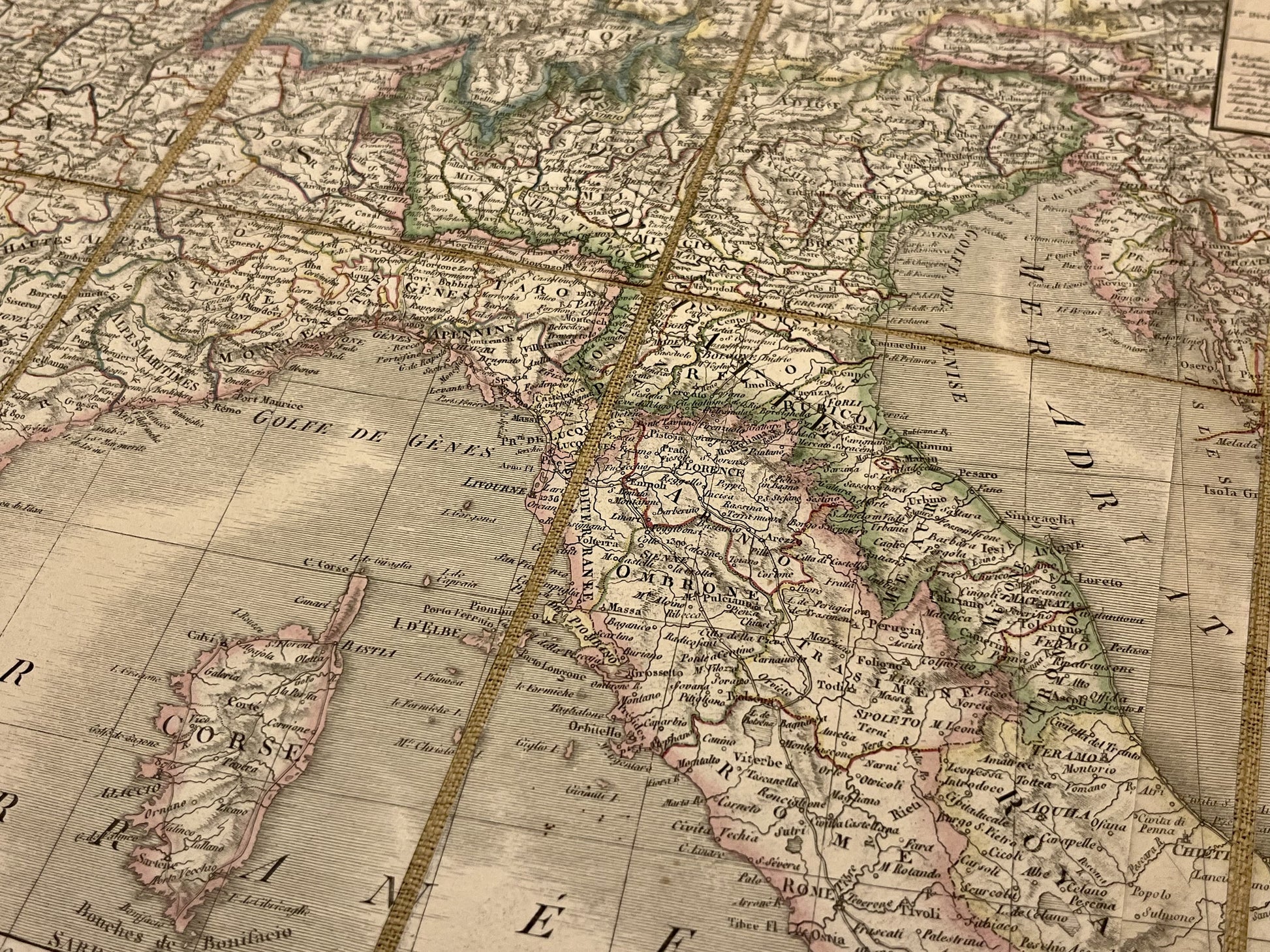 Carte ancienne Royaume Italie Napoleon