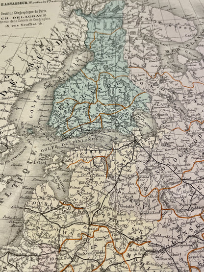 Carte ancienne Russie occidentale