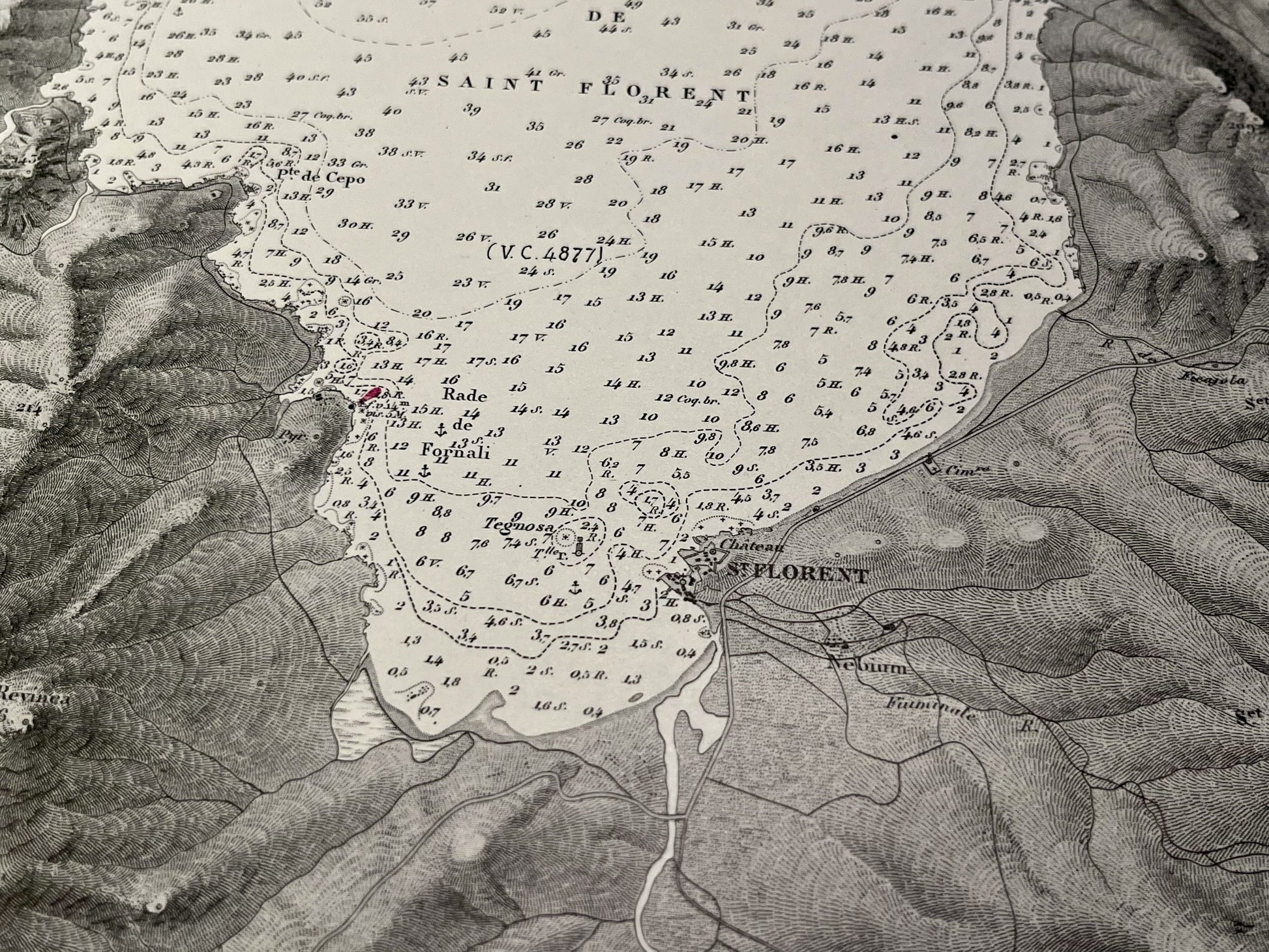 Carte ancienne Saint-Florent Corse