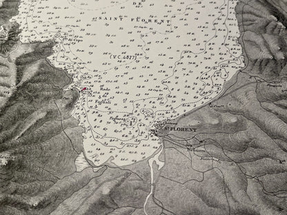 Carte ancienne Saint-Florent Corse
