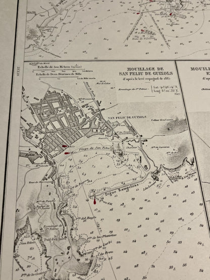 Carte ancienne Sant Feliu de Guixols