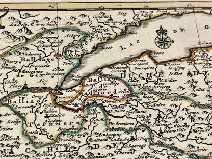 Carte ancienne Savoie geneve