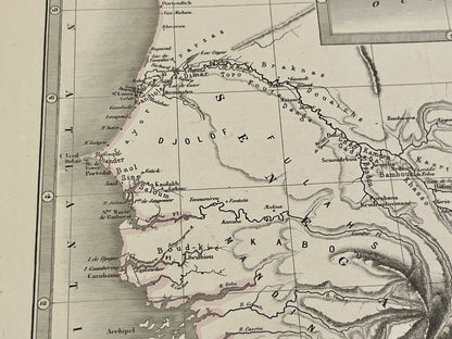 Carte ancienne Senegal