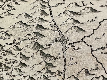 Carte ancienne Seyssel Ain