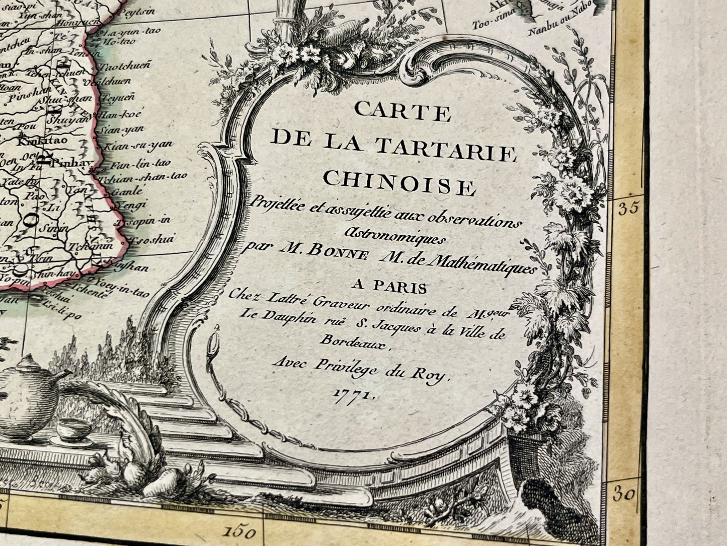 Carte ancienne Tartarie Chinoise