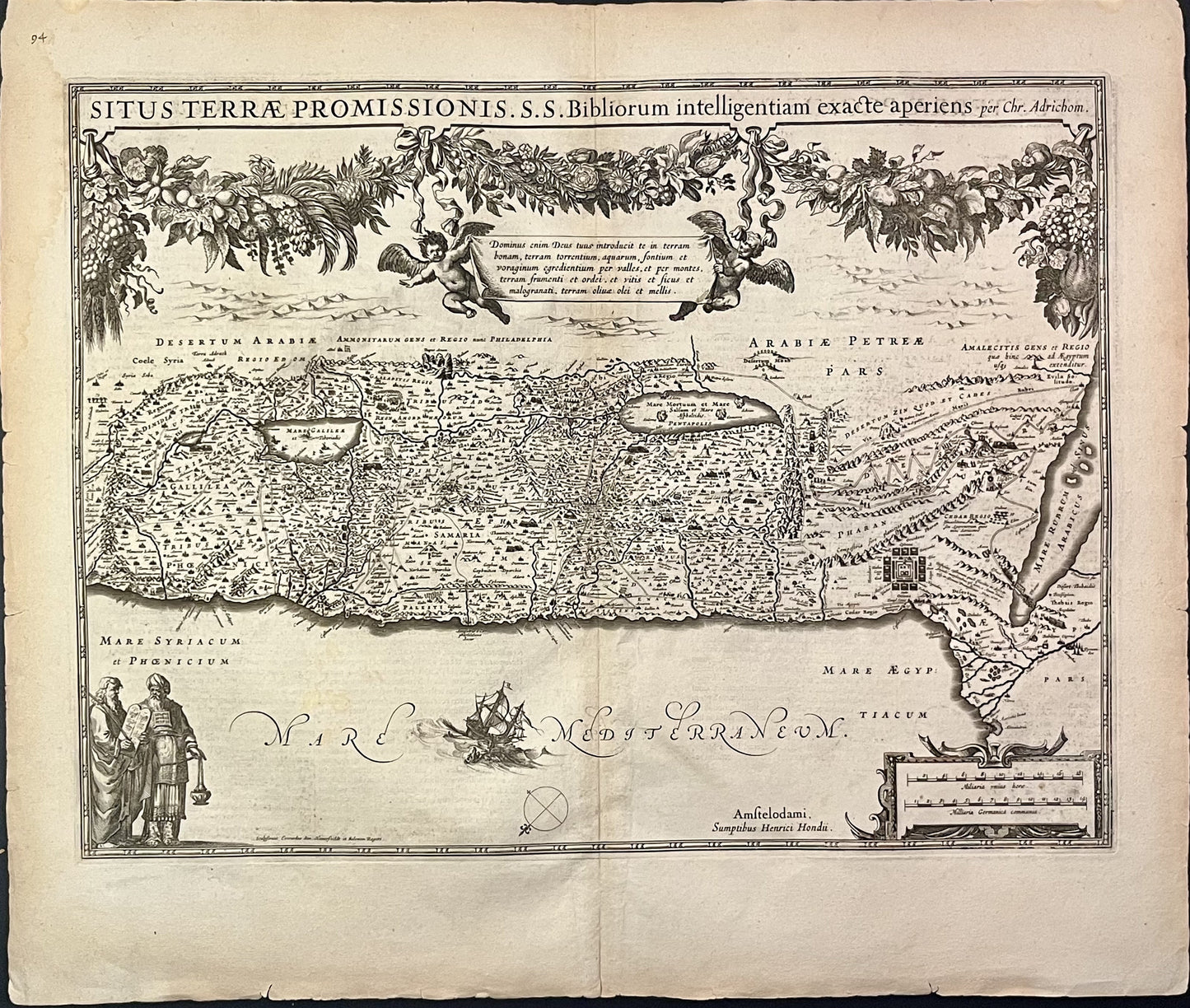 Carte ancienne Terre Promise