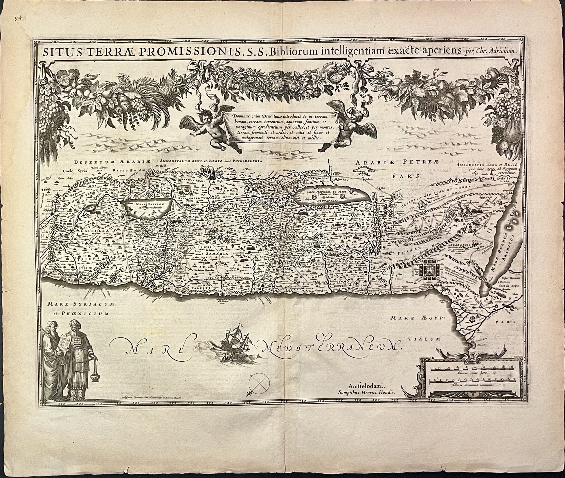 Carte ancienne Terre Promise