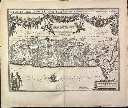 Carte ancienne Terre Promise