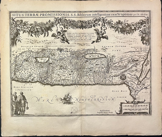 Carte ancienne Terre Promise