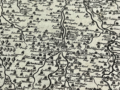 Carte ancienne Troyes en Champagne