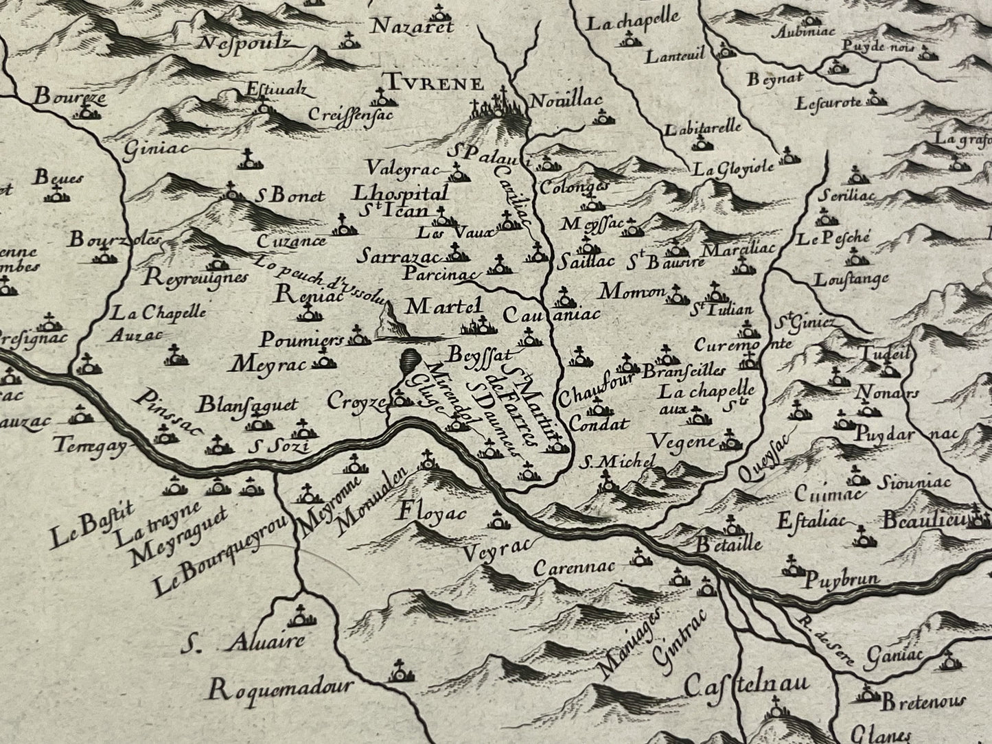 Carte ancienne Vicomte de Turenne
