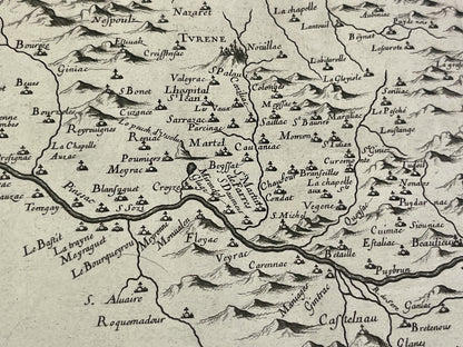 Carte ancienne Vicomte de Turenne