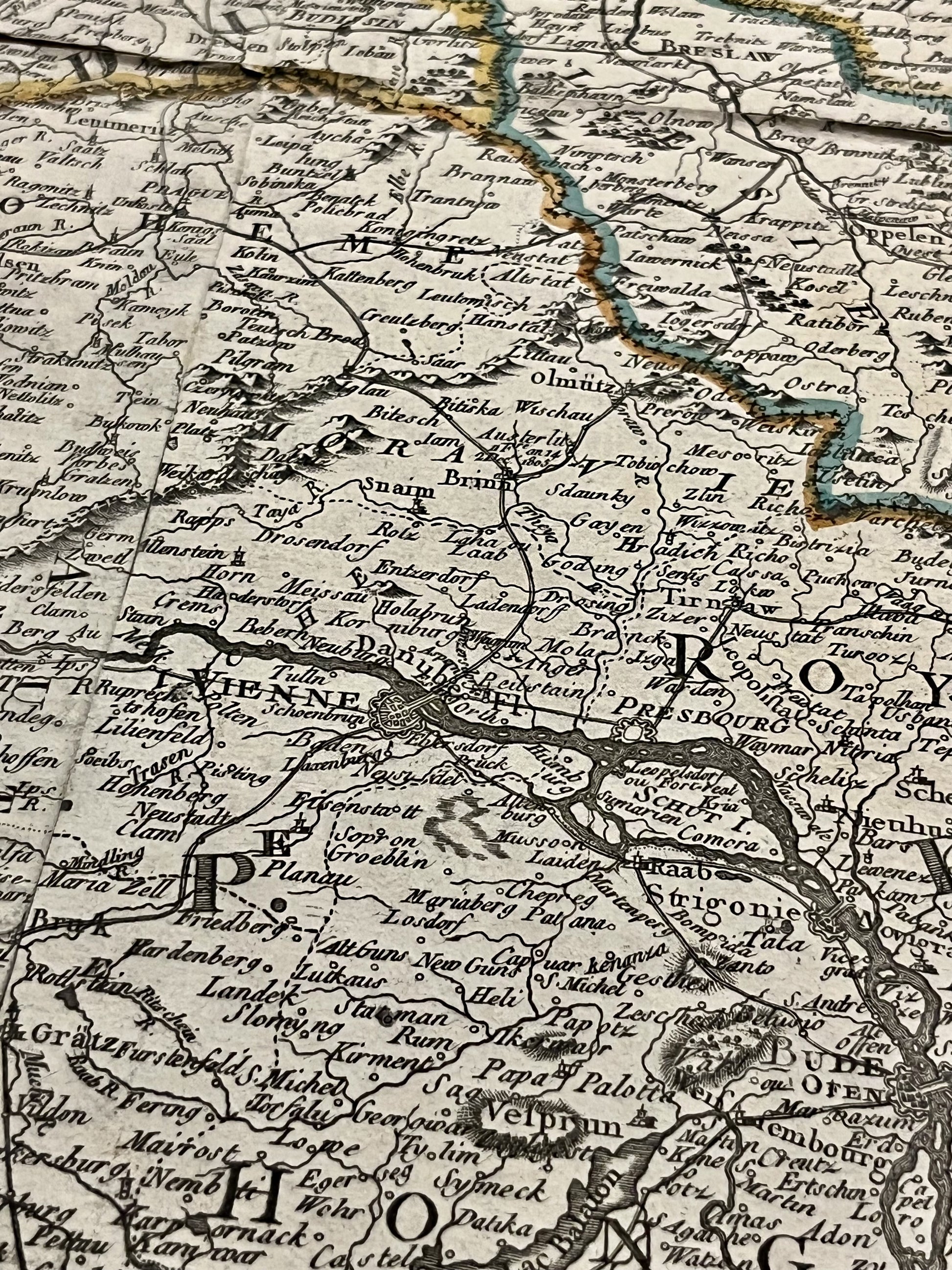 Carte ancienne Vienne Autriche Empire napoleonien