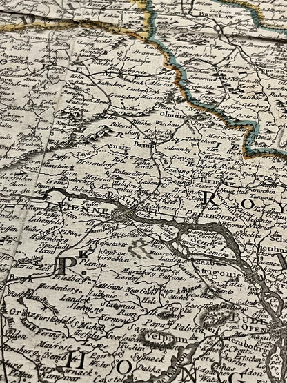 Carte ancienne Vienne Autriche Empire napoleonien