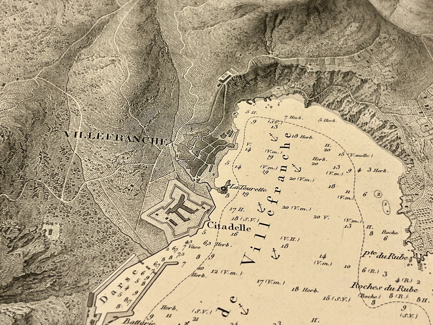Carte ancienne Villefranche-sur-Mer