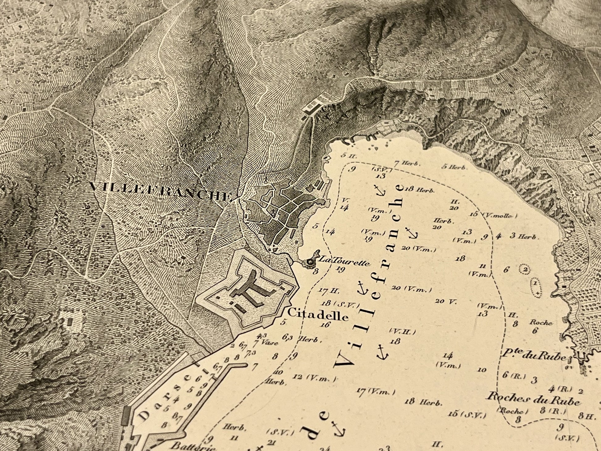 Carte ancienne Villefranche-sur-Mer
