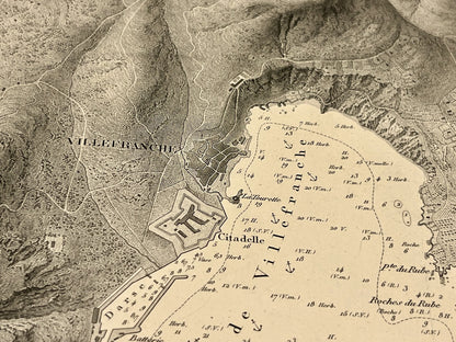 Carte ancienne Villefranche-sur-Mer