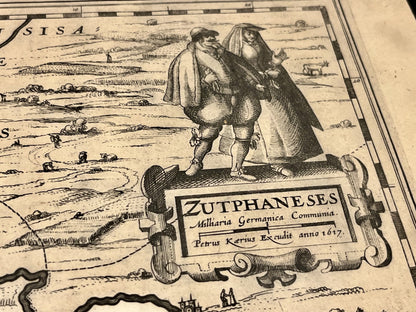 Carte ancienne Zutphen par Pieter van der Keere