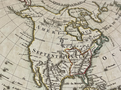 Carte ancienne authentique Amerique