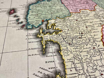 Carte ancienne authentique Bretagne