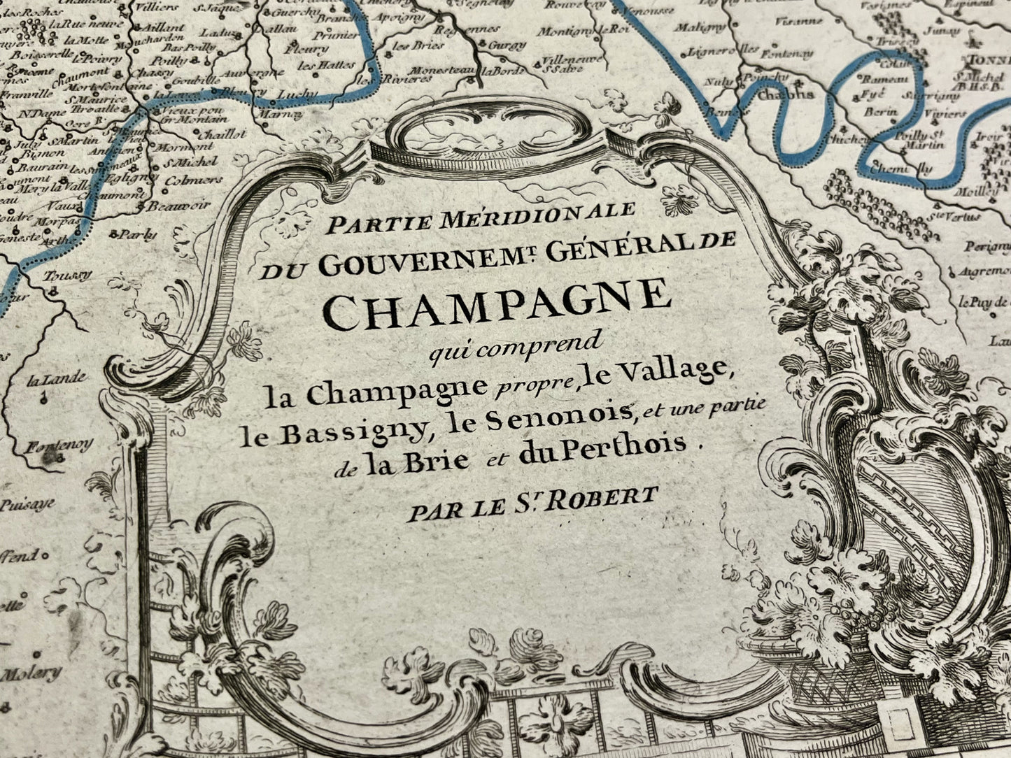 Carte ancienne authentique Champagne