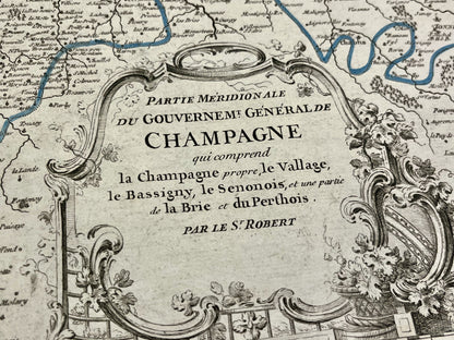 Carte ancienne authentique Champagne