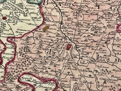 Carte ancienne authentique Champagne Langres