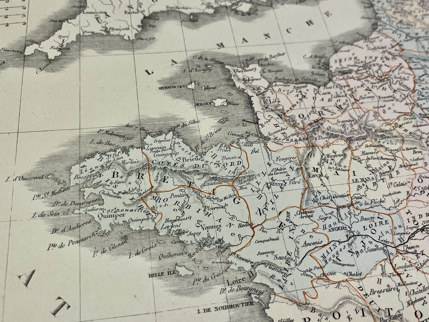 Carte ancienne authentique France