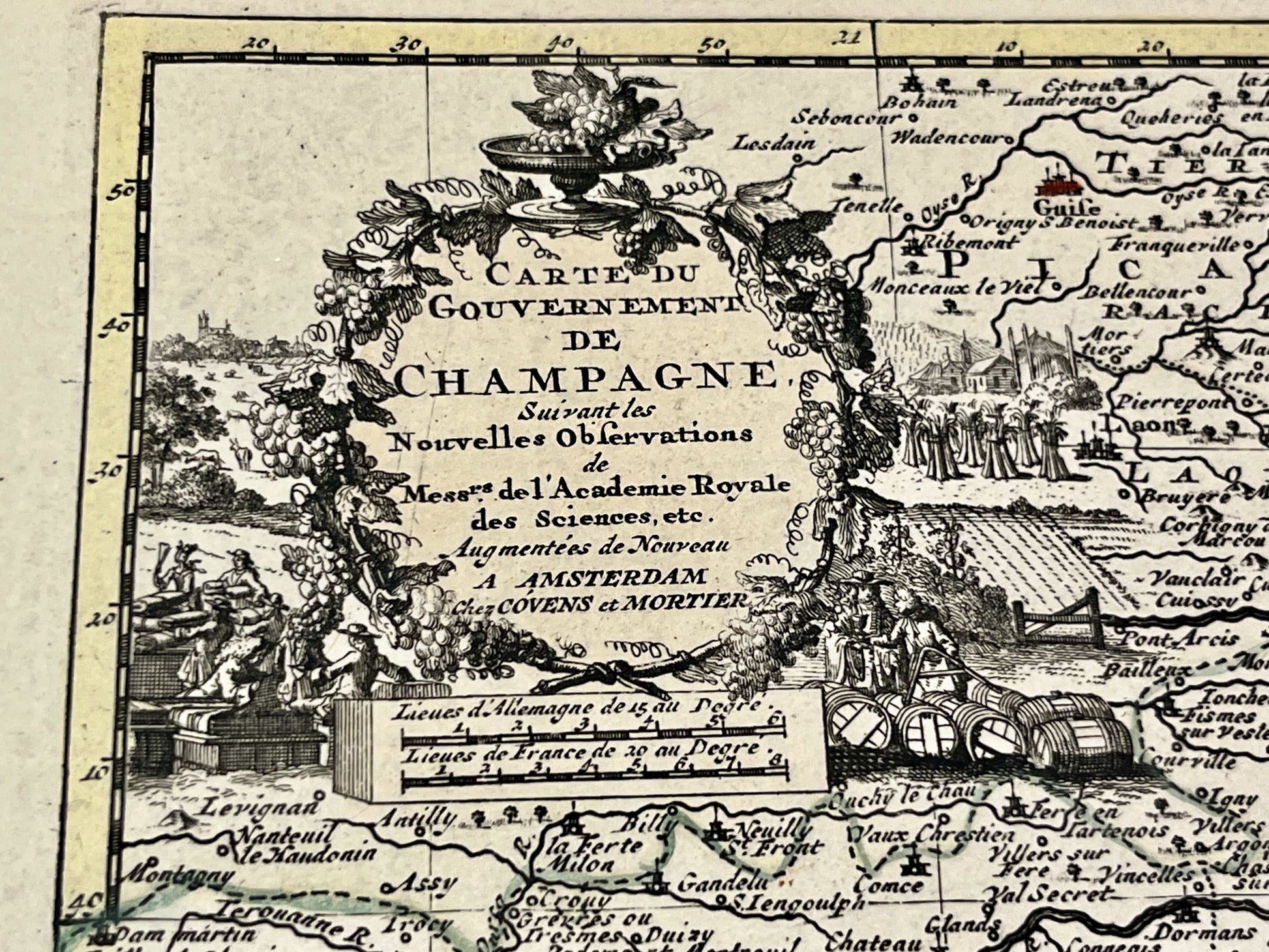 Carte ancienne champagne par Van der Aa