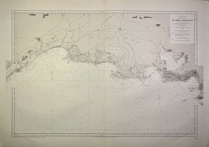 Carte ancienne de Marseille a sete