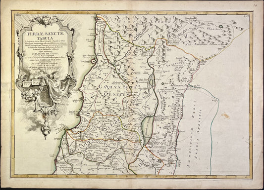 Carte ancienne de la Terre Sainte