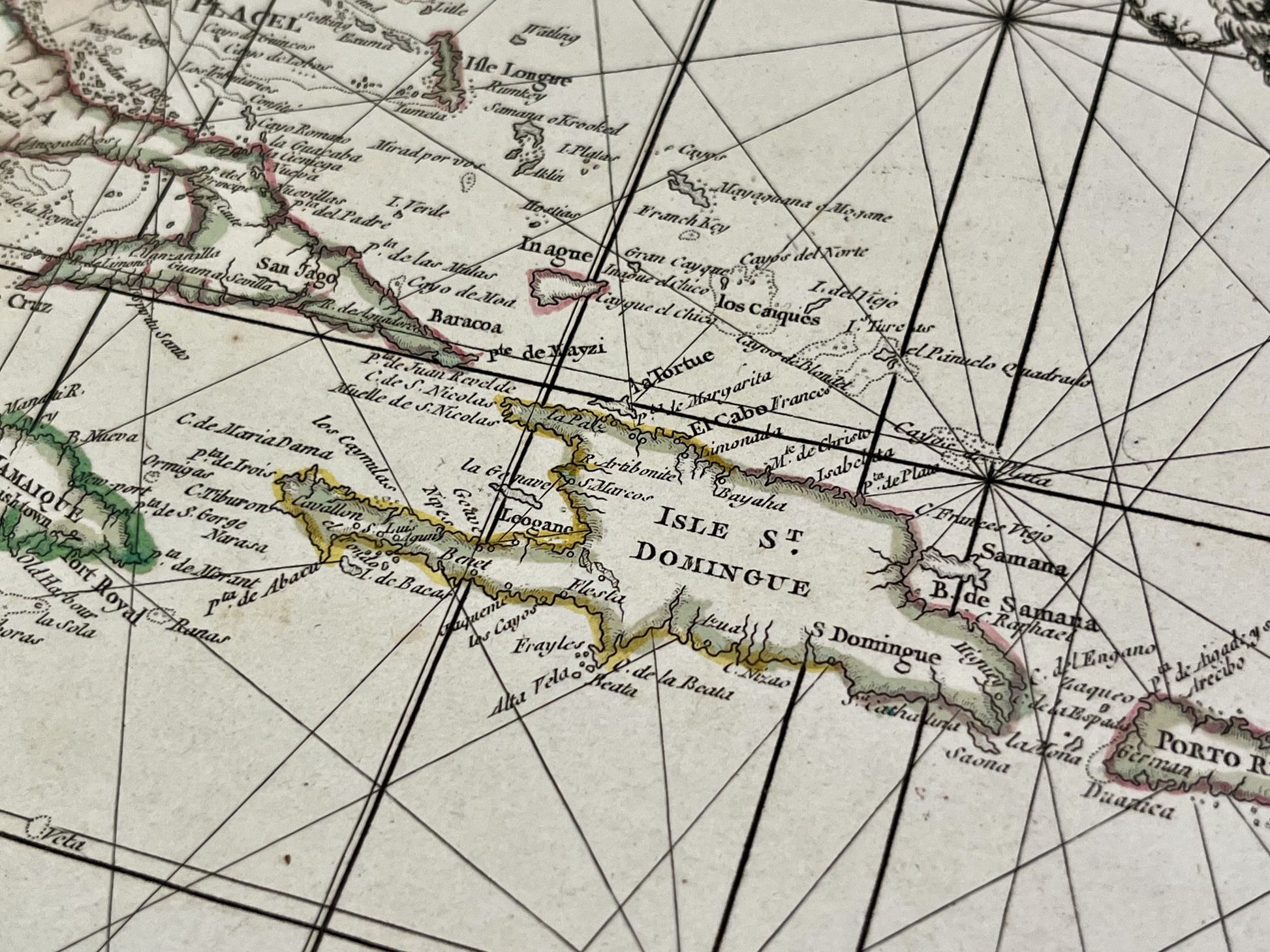 Carte ancienne des Antilles