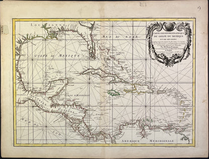 Carte ancienne des Caraibes
