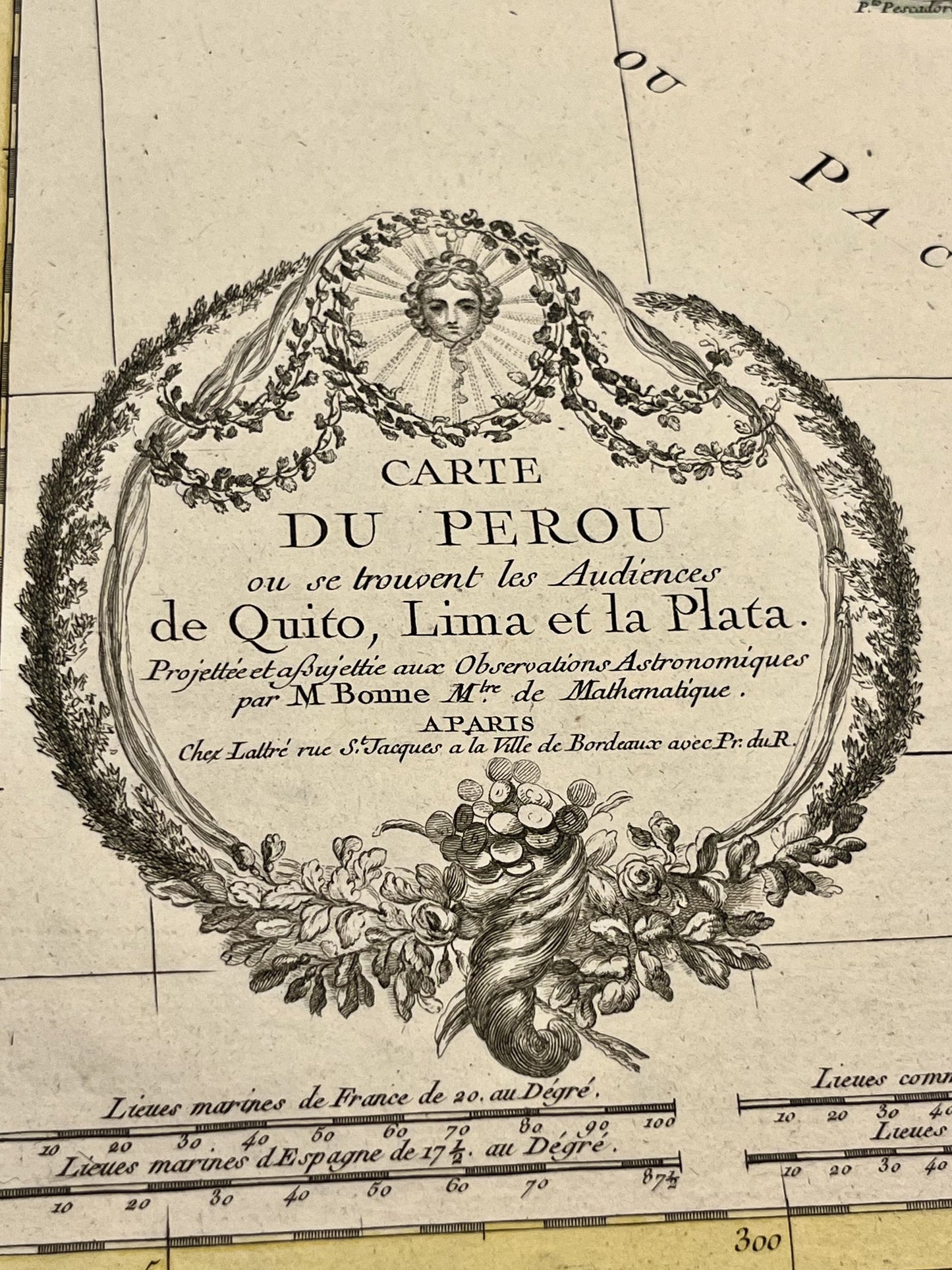 Carte ancienne du Perou par Rigobert Bonne