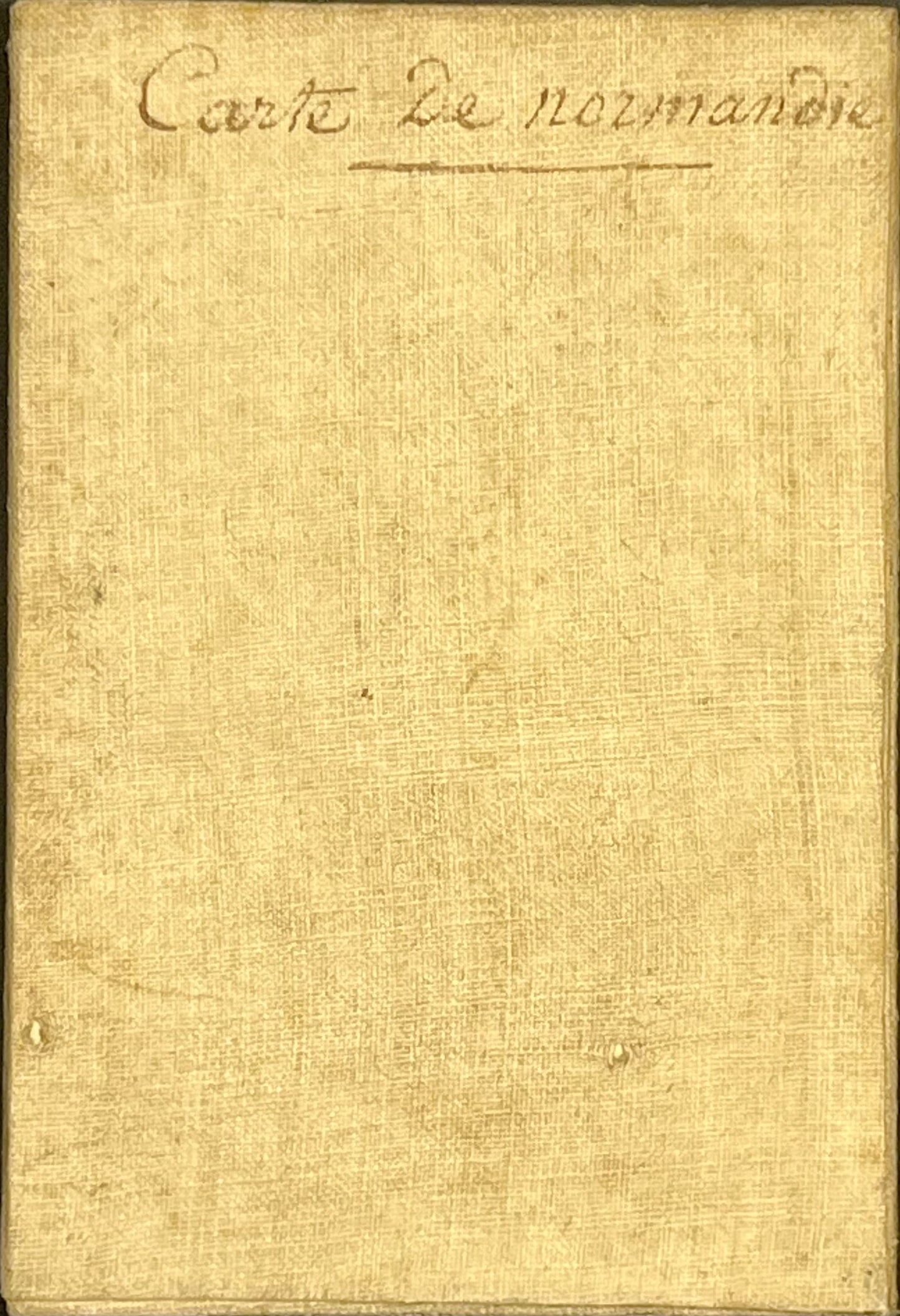 Carte ancienne entoilee Normandie