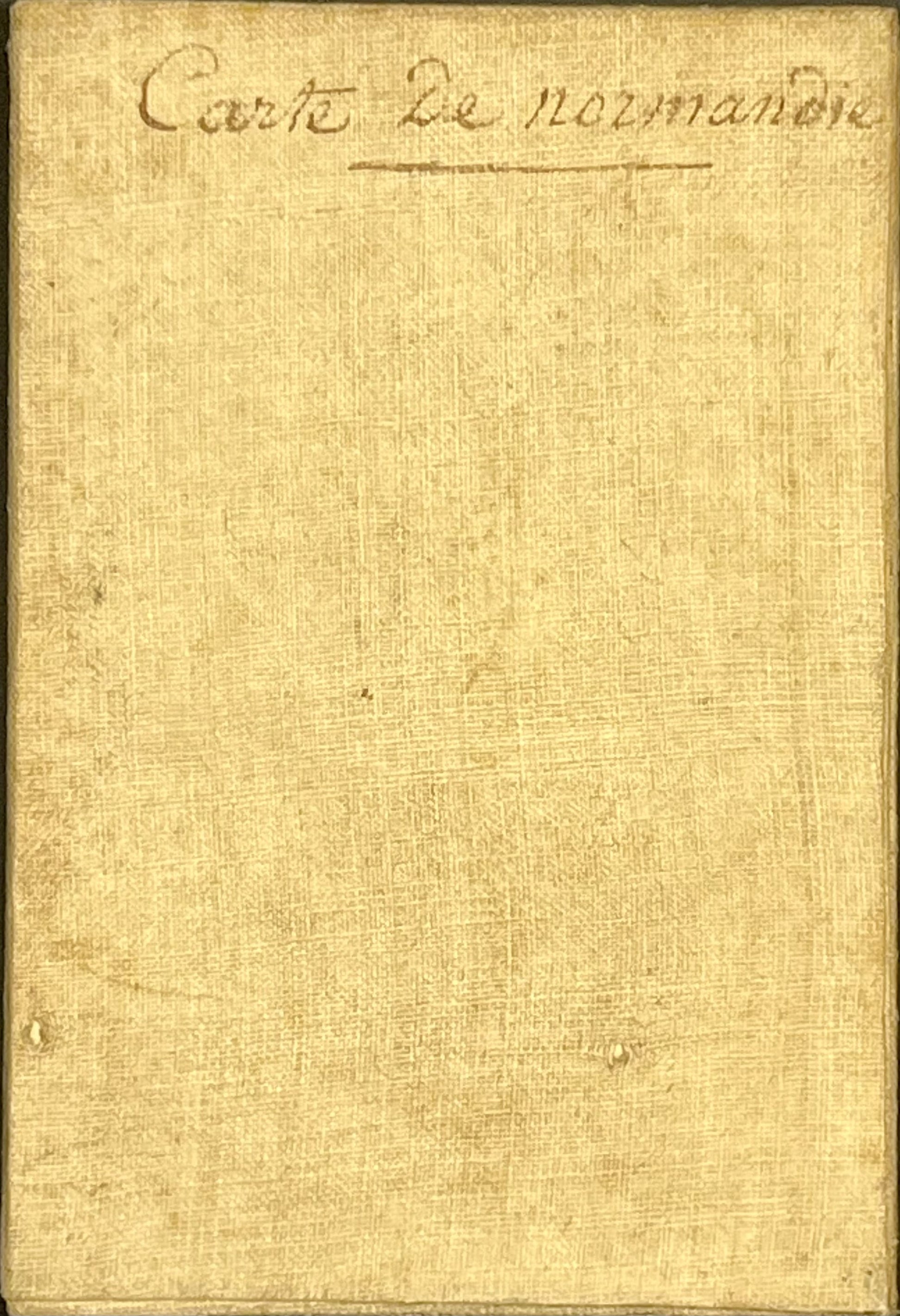 Carte ancienne entoilee Normandie
