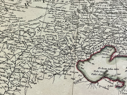 Carte ancienne environs Pekin Chine