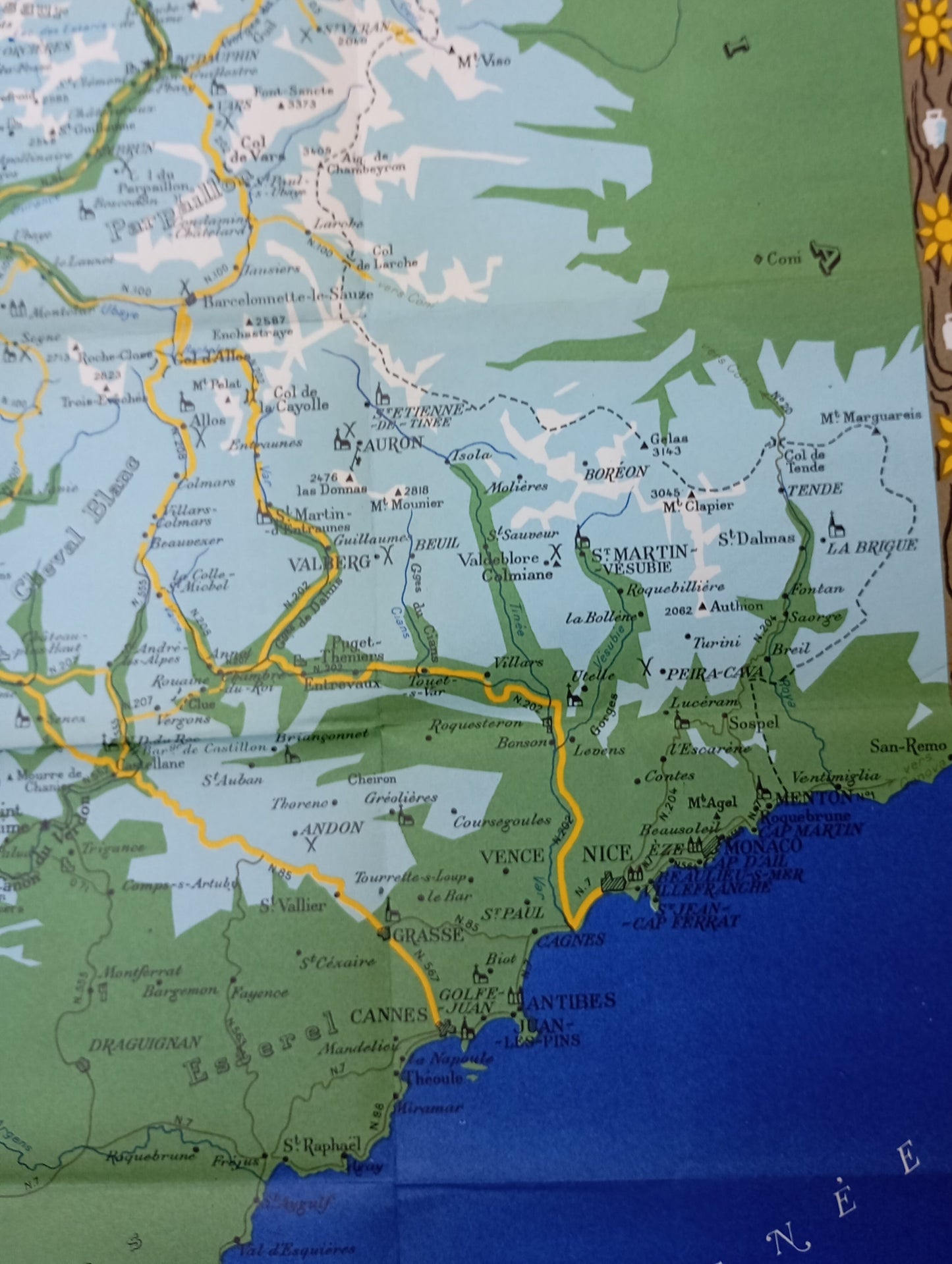 Carte ancienne et vintage alpes