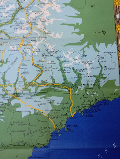 Carte ancienne et vintage alpes