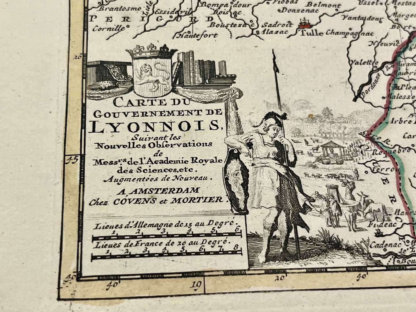 Carte ancienne gouvernement Lyonnois