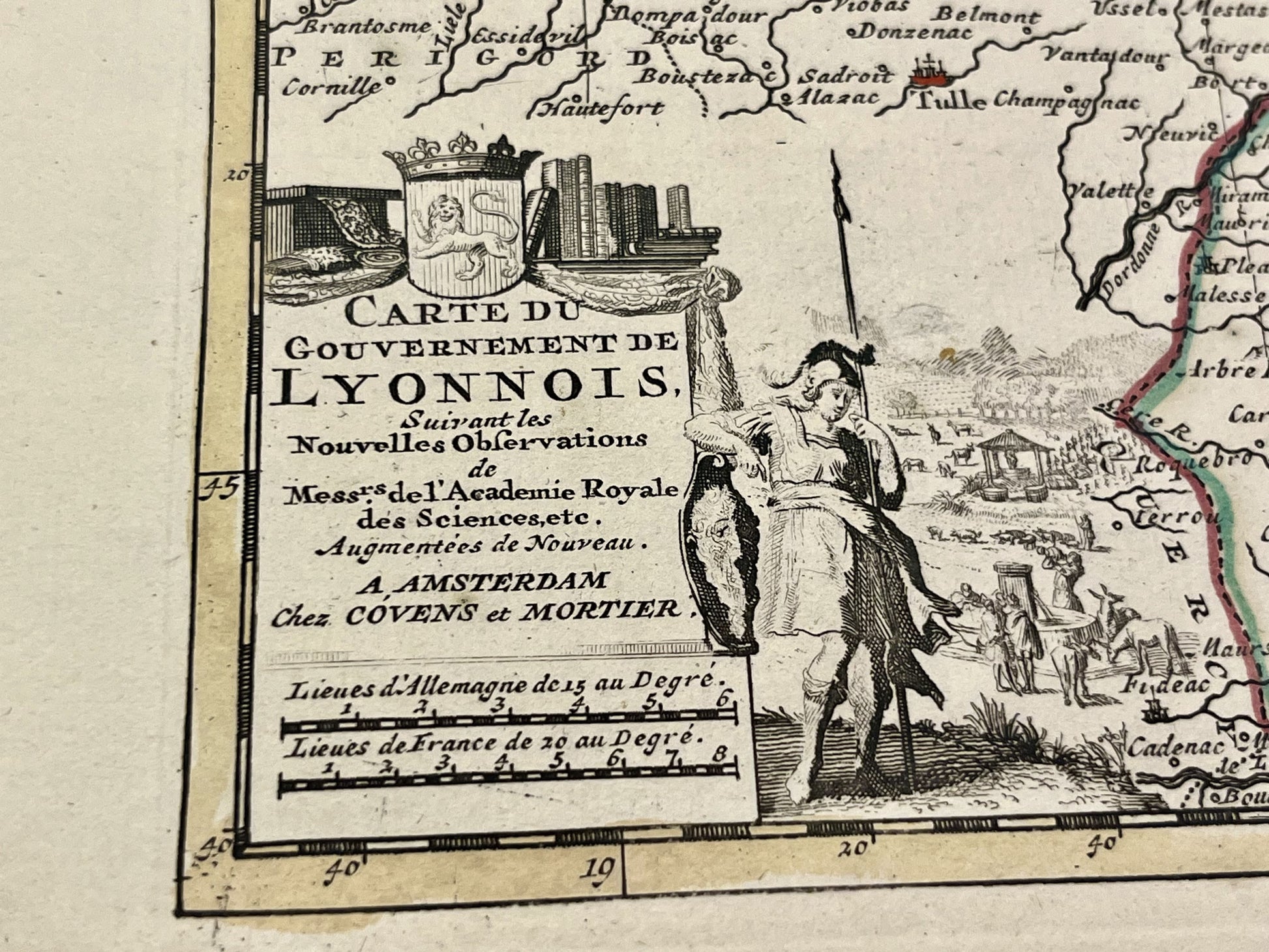 Carte ancienne gouvernement Lyonnois