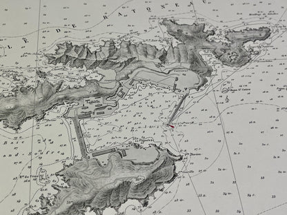 Carte ancienne ile de Ratoneau