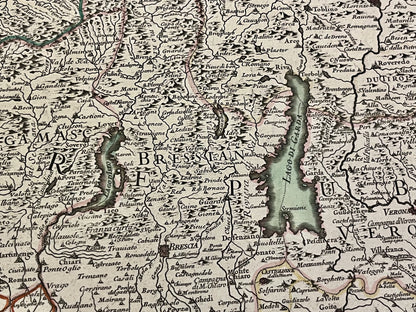 Carte ancienne lac de Garde