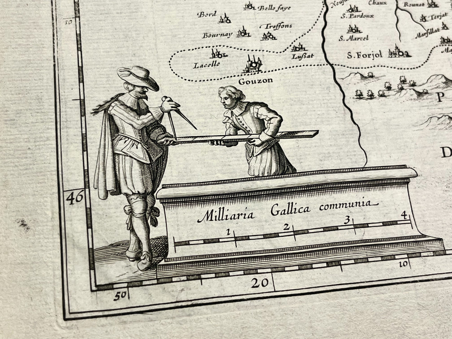 Carte ancienne par Blaeu Bourbonnais