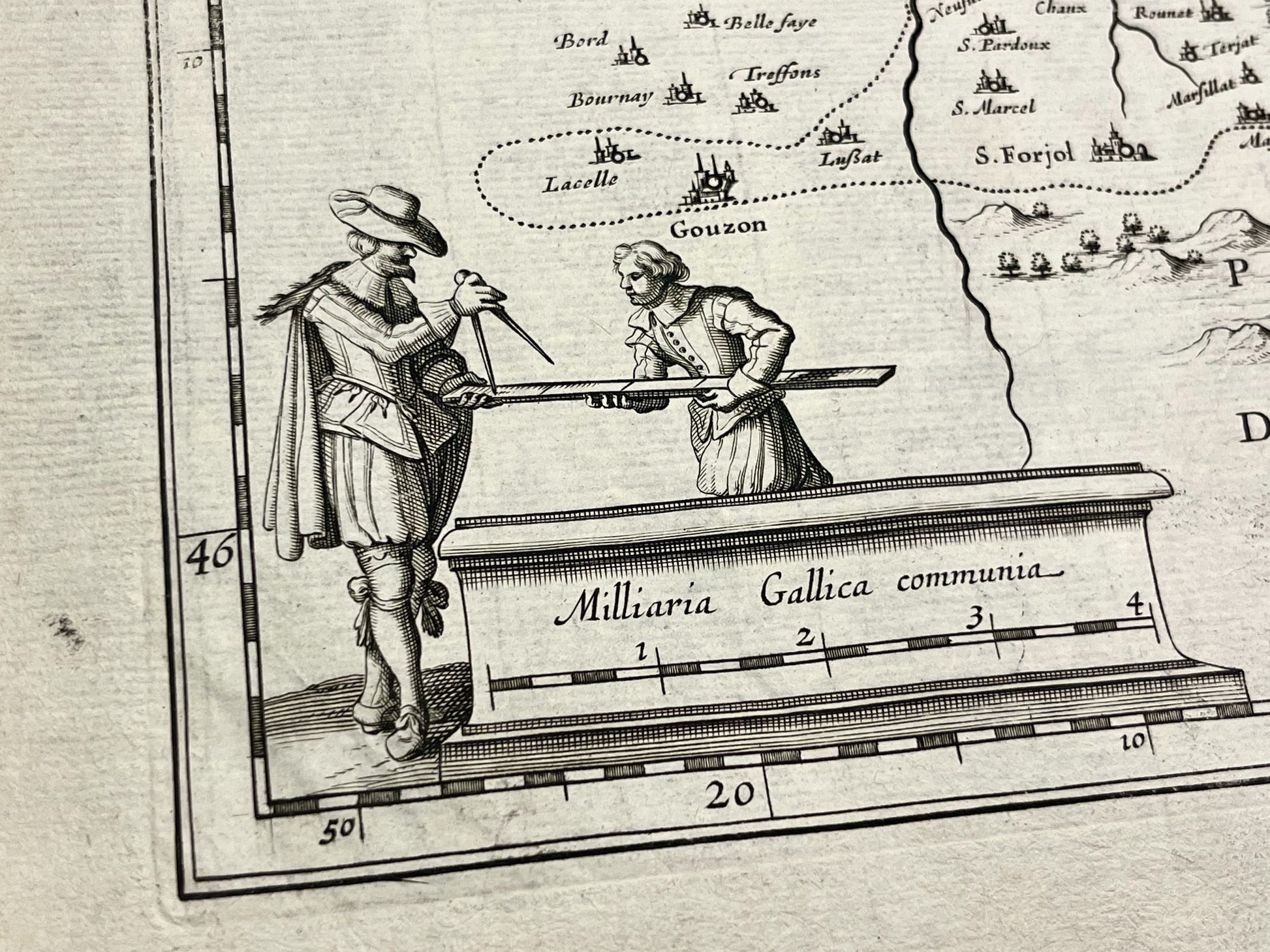 Carte ancienne par Blaeu Bourbonnais