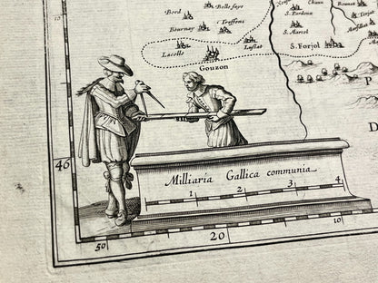 Carte ancienne par Blaeu Bourbonnais