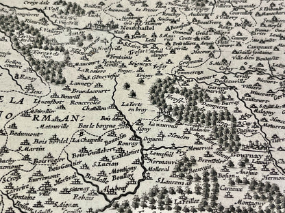 Carte ancienne pays de Bray