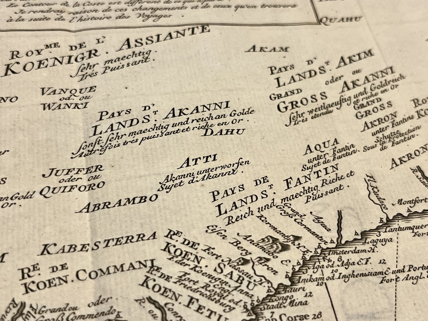 Carte ancienne royaumes africains Ghana