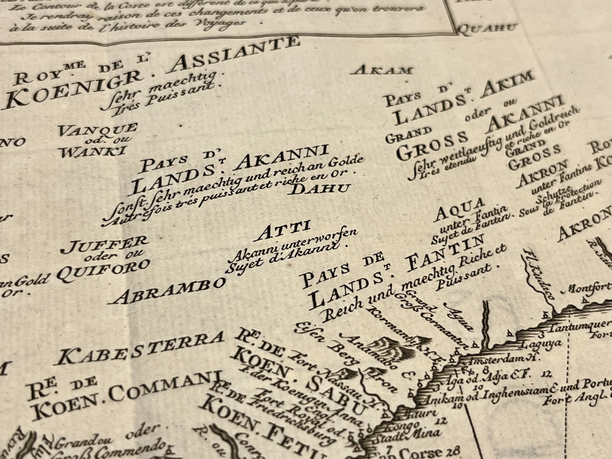 Carte ancienne royaumes africains Ghana