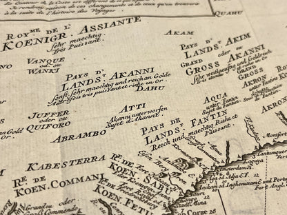 Carte ancienne royaumes africains Ghana